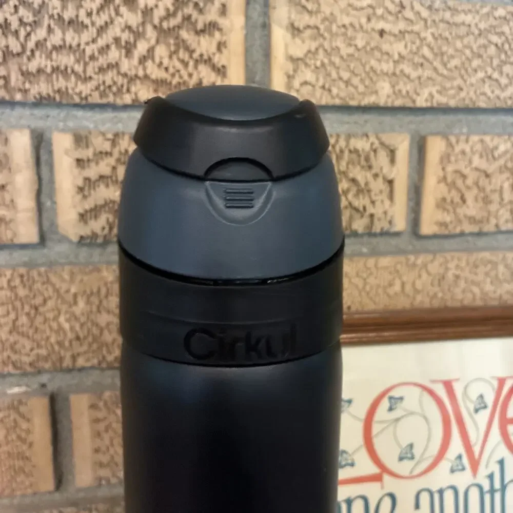 Cirkul 26oz StrawSip Flip Water Bottle, Stainless Steel, Double Wall Insulated,